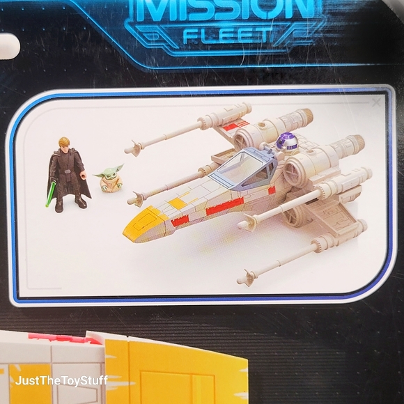 Star Wars Mission Fleet The Mandalorian X-Wing Fighter w/ Luke Skywalker & Grogu - Picture 7 of 9